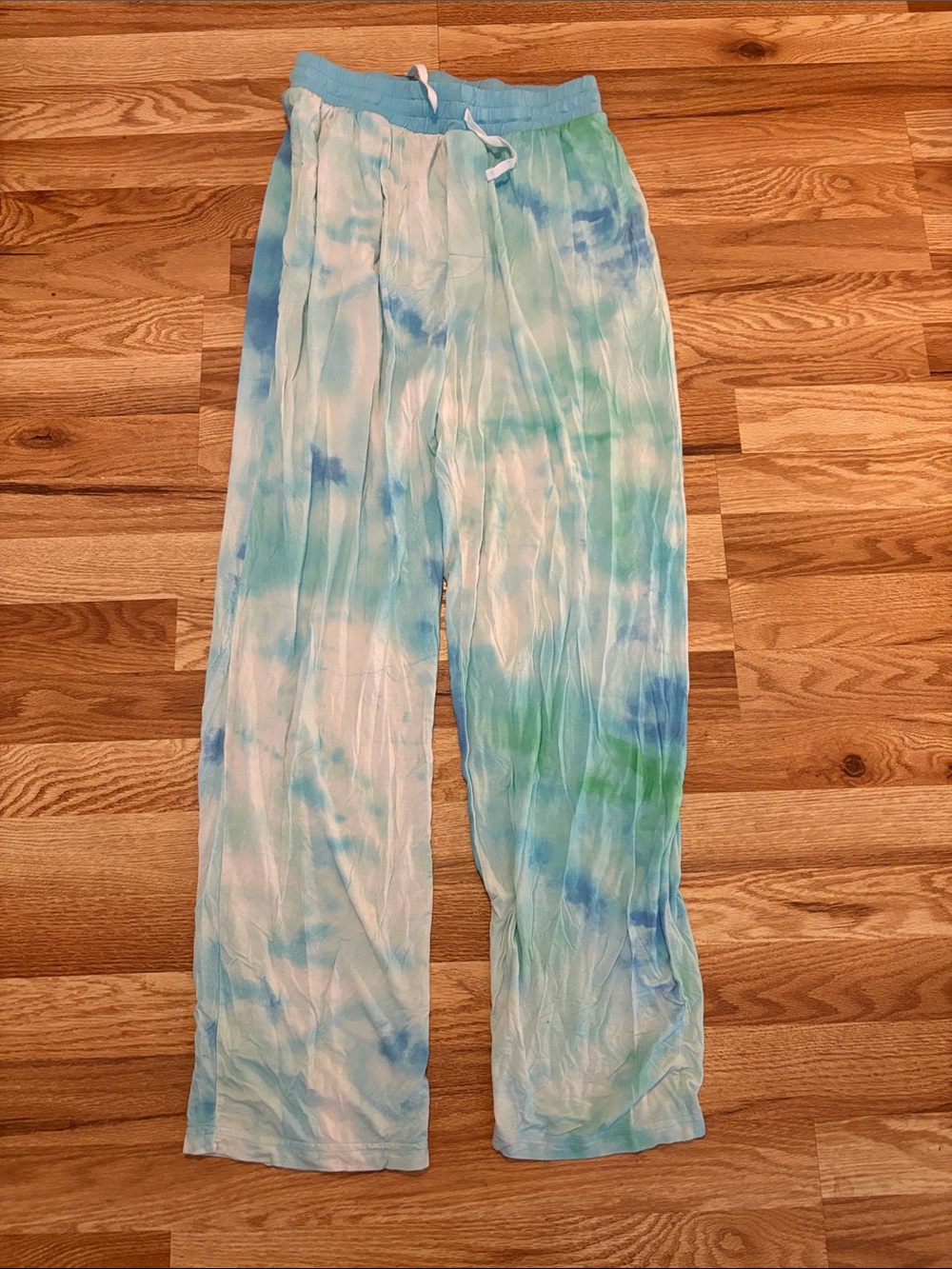Little Sleepies Blue and Green Tie-Dye Pajama Pants